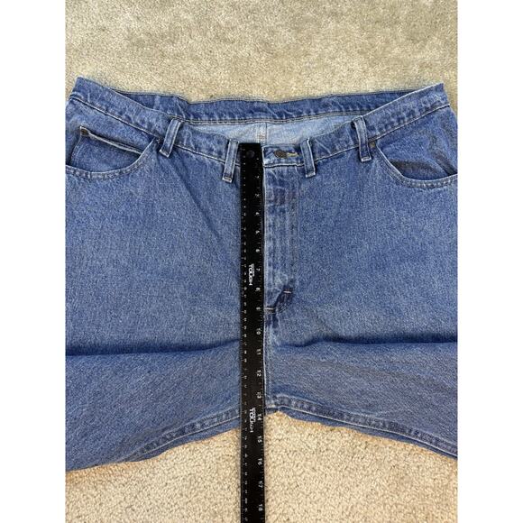 Wrangler Mens Jeans 44X32 Blue Straight Leg Regular Fit B437 - Picture 8 of 12